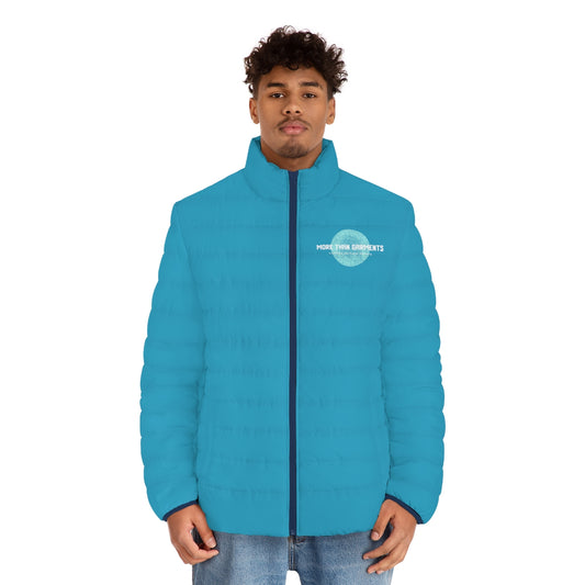 Men's Turquoise Puffer Jacket (MTG Logo)