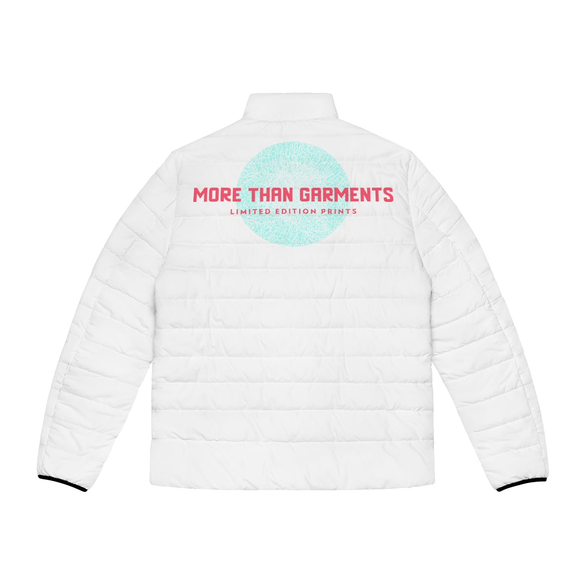 Men's White Puffer Jacket (MTG Logo)