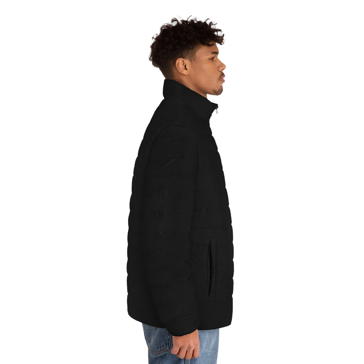 Men's Black Puffer Jacket (MTG Logo)