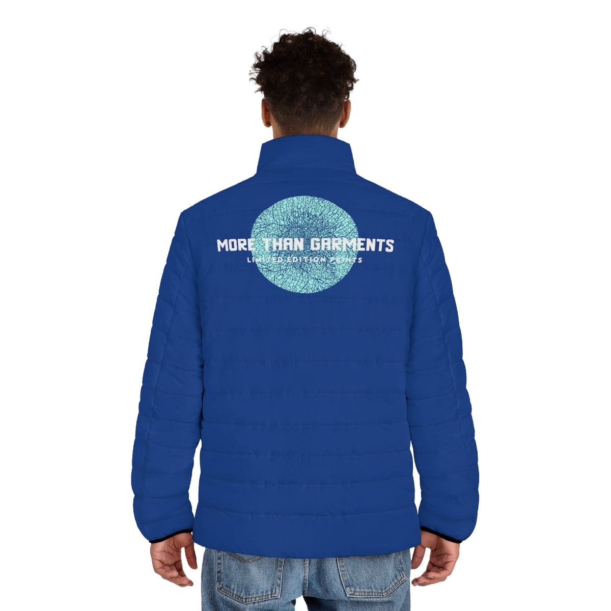 Men's Dark Blue Puffer Jacket (MTG Logo)