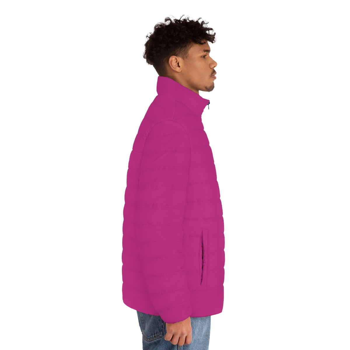 Men's Pink Puffer Jacket (MTG Logo)