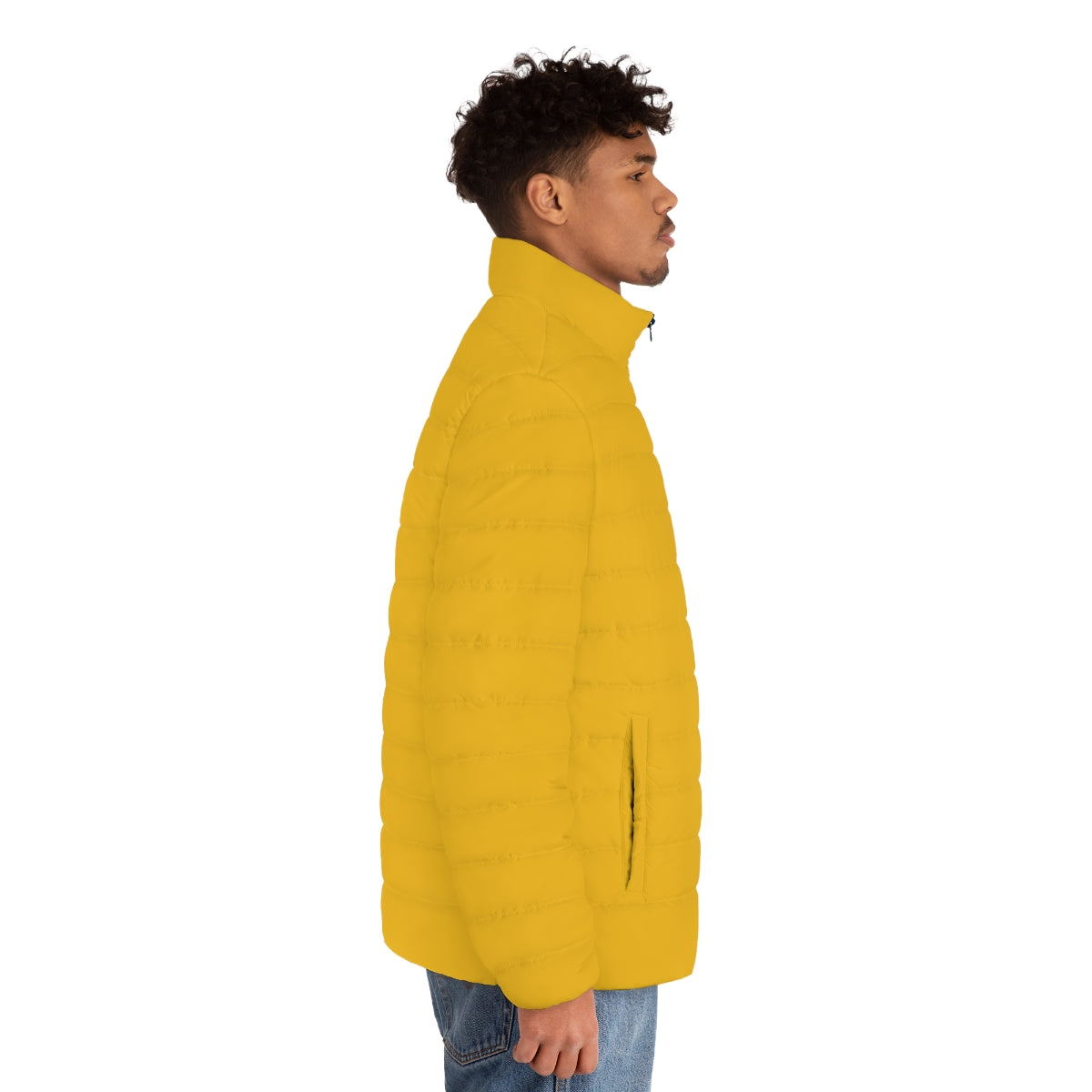 Men's Yellow Puffer Jacket (MTG Logo)