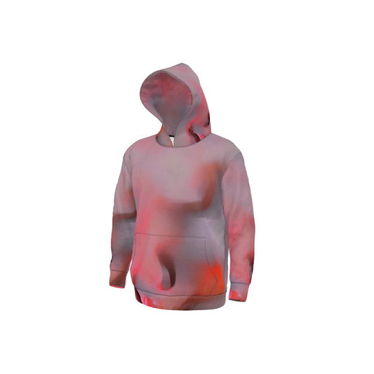 Joy 2 - Two Tone Red Unisex Pullover Or Zipper, Relaxed Fit, Cut & Sewn Hoodie