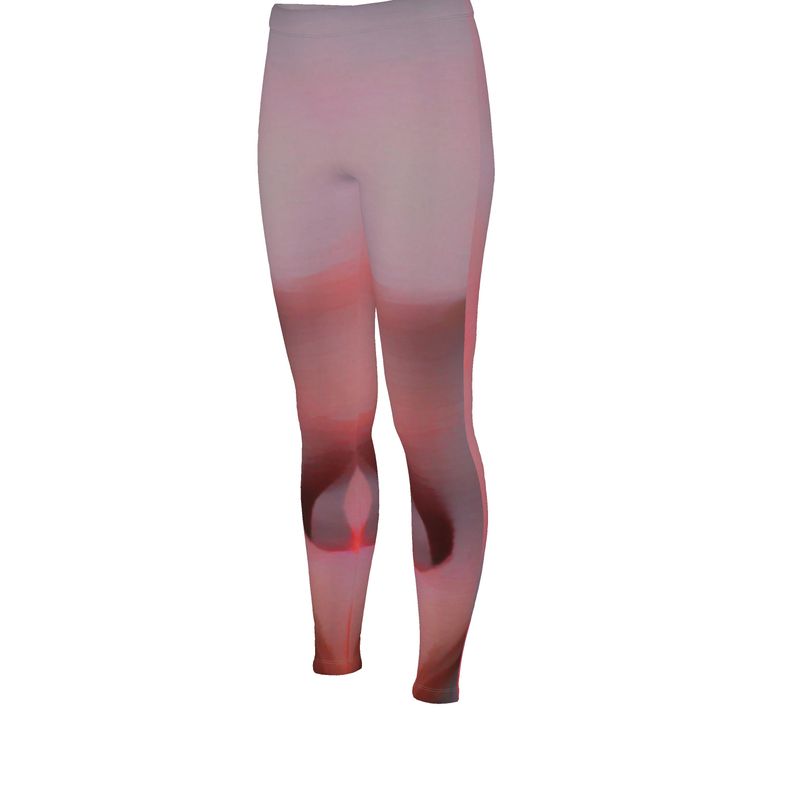 Joy 2 - Two Tone Red Skin Fit Design, High Waisted For Comfort, Full Length High Waisted Leggings