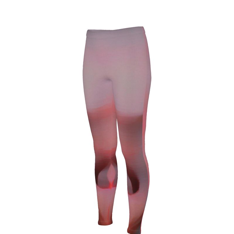 Joy 2 - Two Tone Red Skin Fit Design, High Waisted For Comfort, Full Length High Waisted Leggings