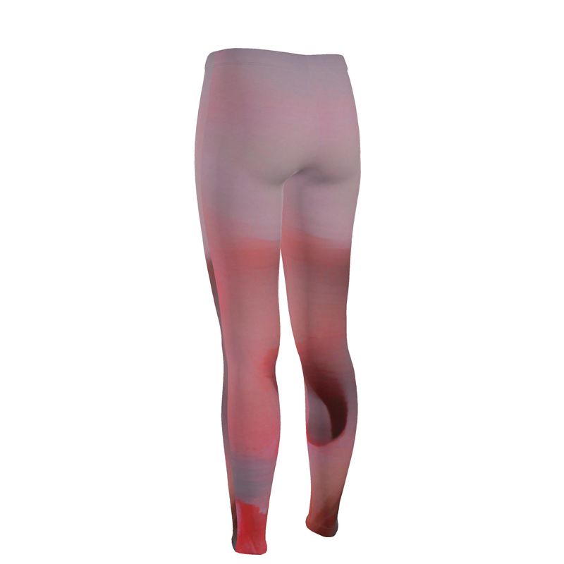 Joy 2 - Two Tone Red Skin Fit Design, High Waisted For Comfort, Full Length High Waisted Leggings