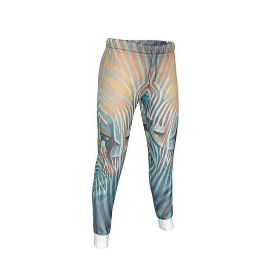 Attraction - Blue Striped Cuffed Tracksuit Ladies Jogging Bottoms