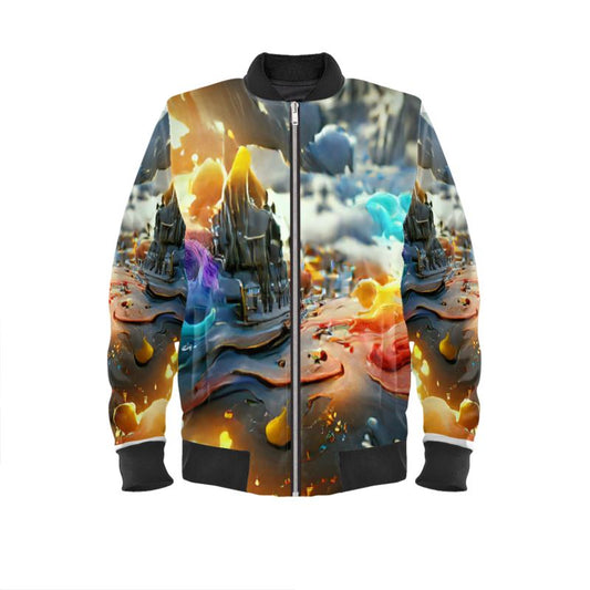 Iridescent - Multicoloured Men's Bomber Jacket