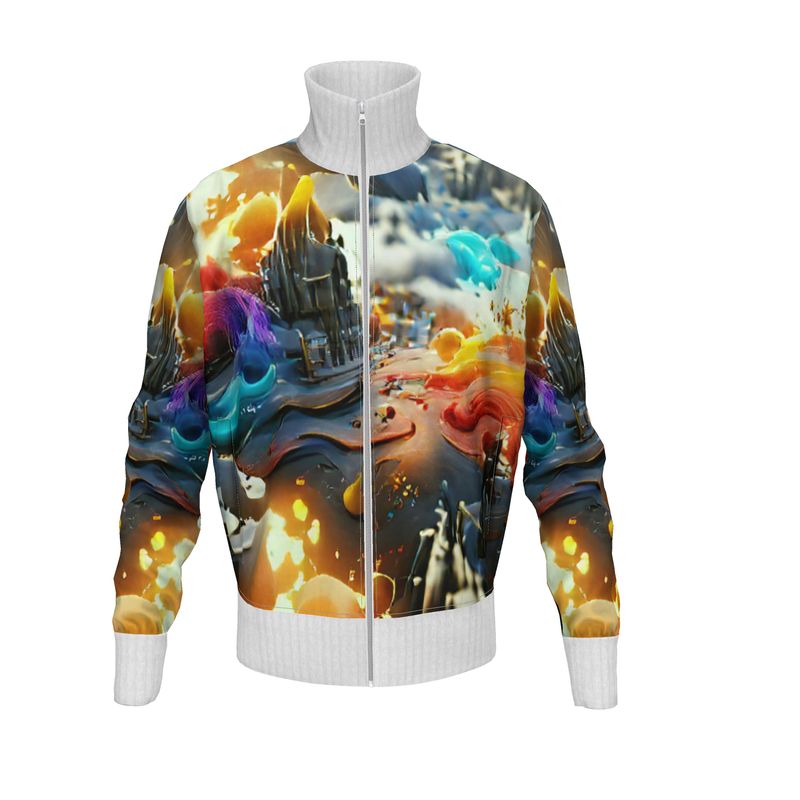 Iridescent - Multicoloured Men's Tracksuit Jacket