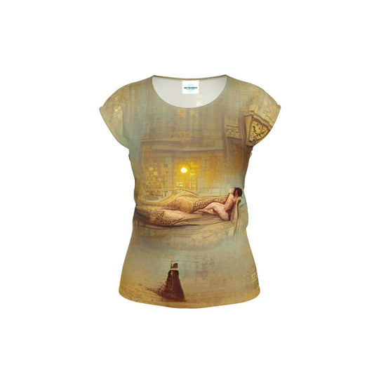 Lust - Beige Ideal For Special Occasions, Comfortable Stretchy Fabric, Relaxed Fit, Ladies Loose Fit T-Shirt