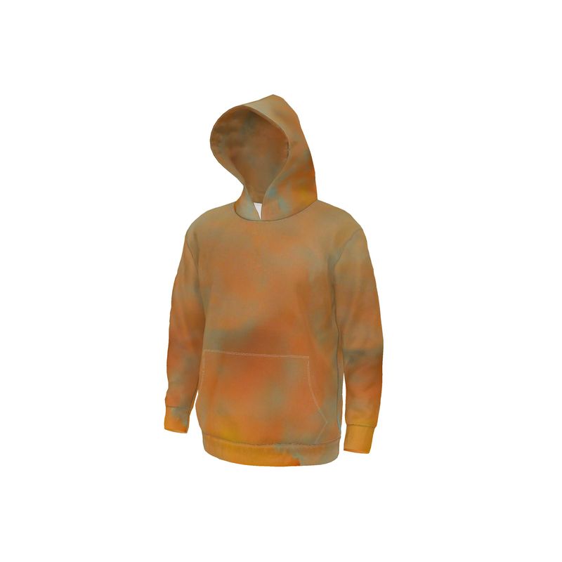 Insightful - Brown & Orange Unisex Pullover Or Zipper, Relaxed Fit, Cut & Sewn Hoodie