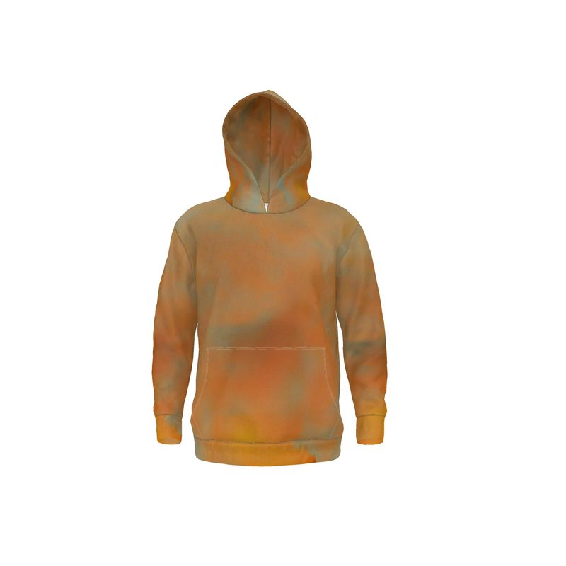 Insightful - Brown & Orange Unisex Pullover Or Zipper, Relaxed Fit, Cut & Sewn Hoodie