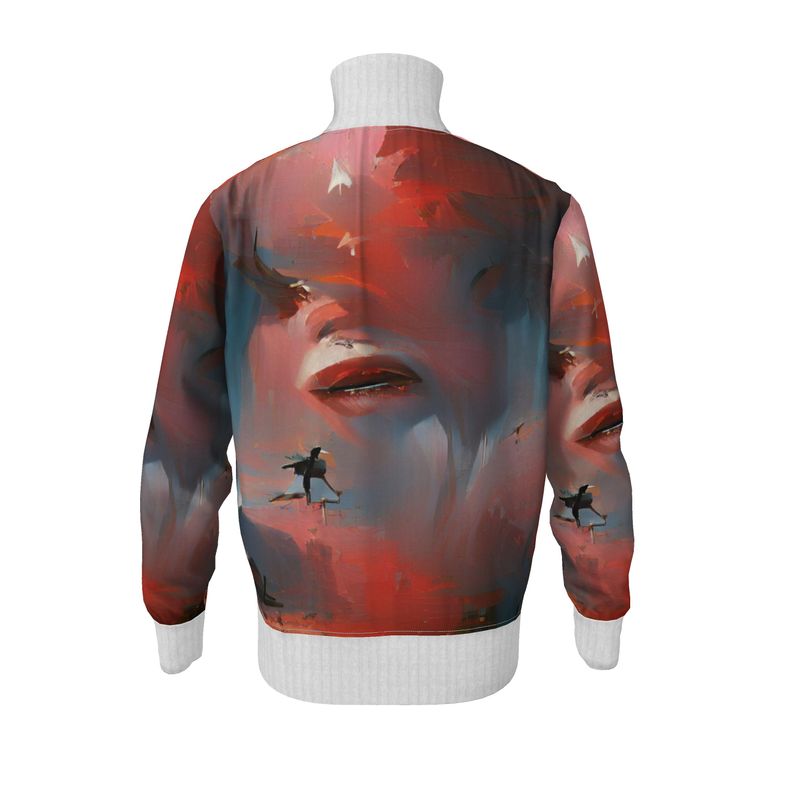 Carefree - Red & Grey Men's Tracksuit Jacket