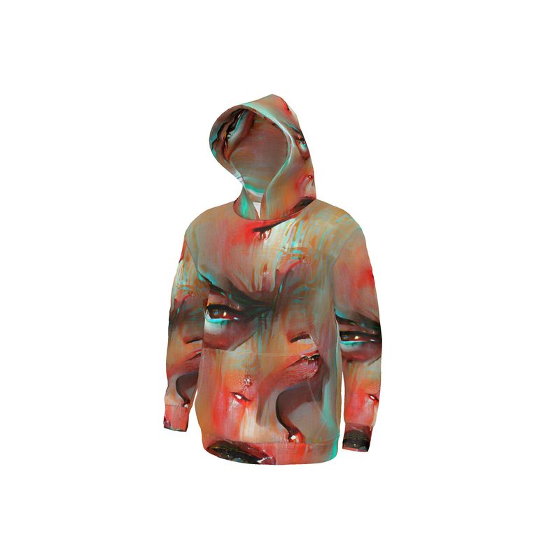 Irritated - Red and Green Unisex Pullover Or Zipper, Relaxed Fit, Cut & Sewn Hoodie