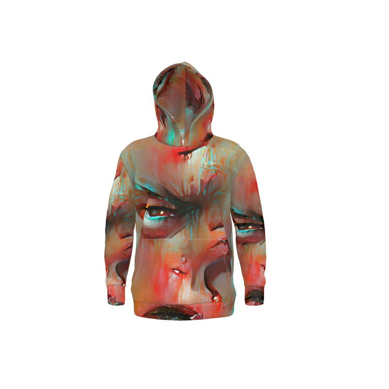 Irritated - Red and Green Unisex Pullover Or Zipper, Relaxed Fit, Cut & Sewn Hoodie