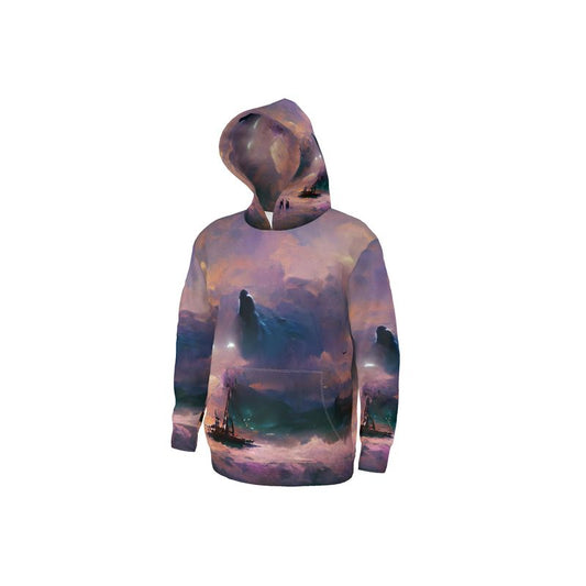 Miserable - Purple & Black Unisex Pullover Or Zipper, Relaxed Fit, Cut & Sewn Hoodie