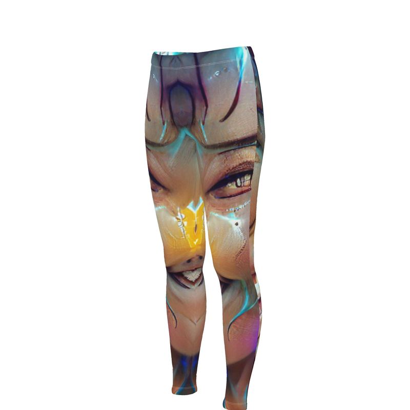 Joy - Multicoloured Skin Fit Design, High Waisted For Comfort, Full Length High Waisted Leggings