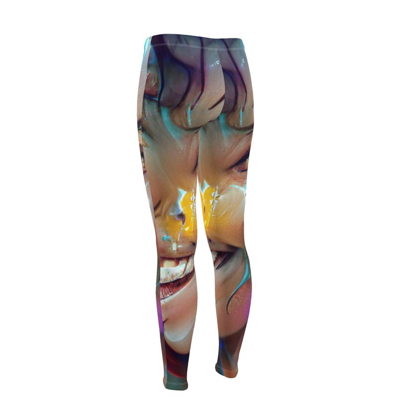 Joy - Multicoloured Skin Fit Design, High Waisted For Comfort, Full Length High Waisted Leggings