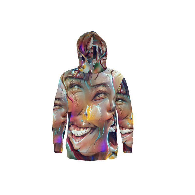 Joy - Multicoloured Unisex Pullover Or Zipper, Relaxed Fit, Cut & Sewn Hoodie