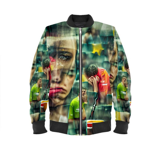 Disheartened - Red, Green & Yellow Men's Bomber Jacket