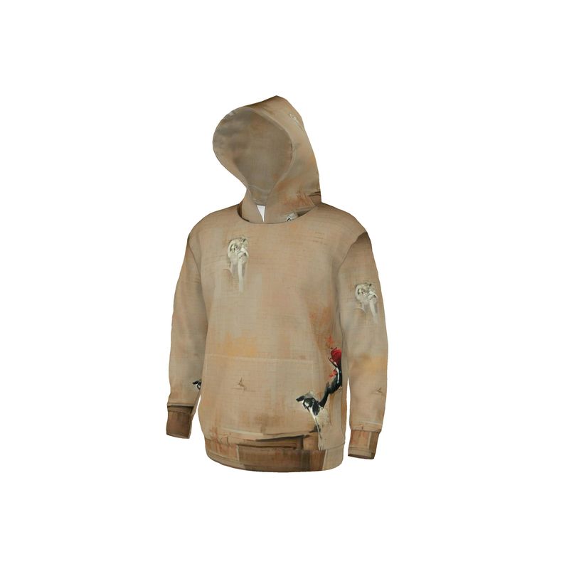 Panicked - Beige Unisex Pullover Or Zipper, Relaxed Fit, Cut & Sewn Hoodie