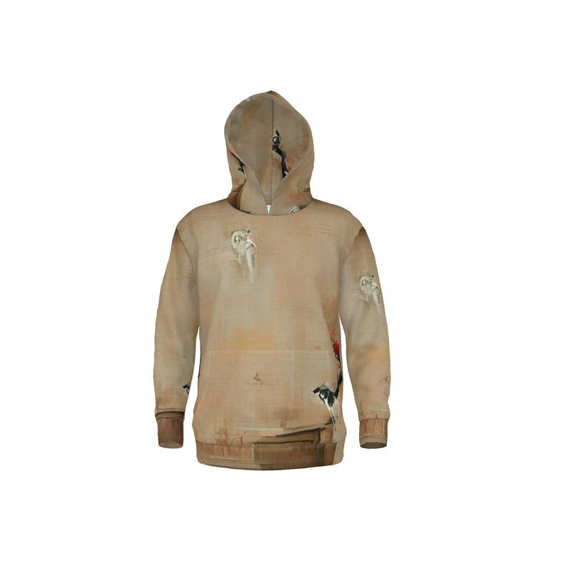 Panicked - Beige Unisex Pullover Or Zipper, Relaxed Fit, Cut & Sewn Hoodie