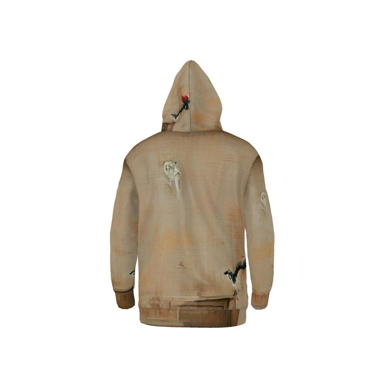 Panicked - Beige Unisex Pullover Or Zipper, Relaxed Fit, Cut & Sewn Hoodie