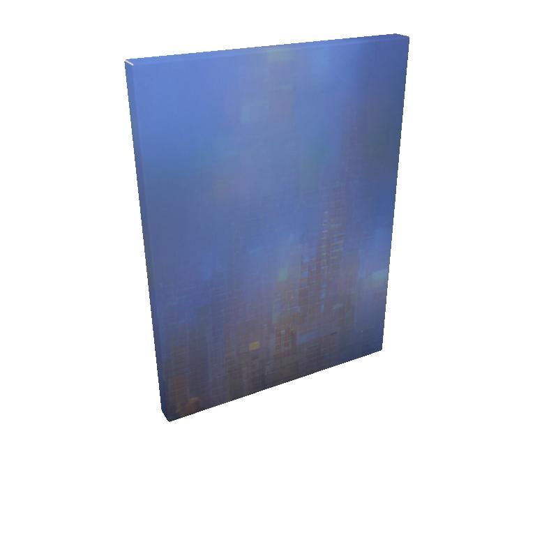 Foggy Painting of London - Rectangle Canvas