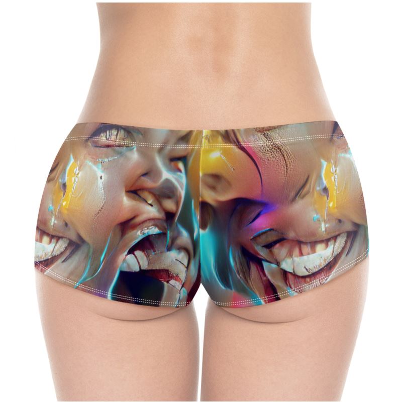 Joy - Multicoloured High Stretch Material, High-Quality Finish Fully Lined Hot Pants