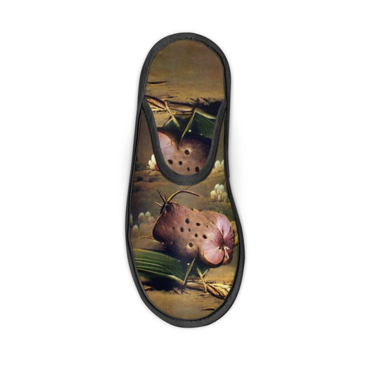 Discomfort - Brown Toned Locks In Warmth, Non-slip Leatherette Sole, Water Absorbent Qualities Slippers