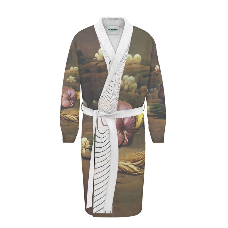 Discomfort - Brown Toned Unisex Fire-Rated Fabric Dressing Gown