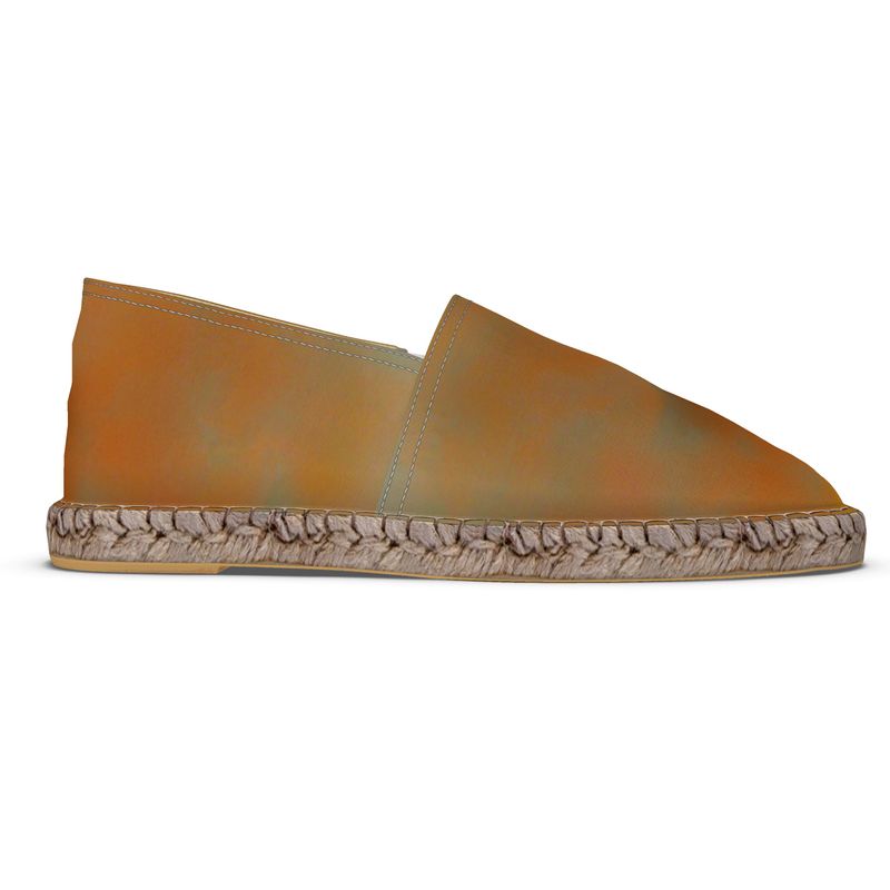 Insightful - Brown & Orange Non-Slip Rubber Base Unisex Jute Woven Insole Espadrilles