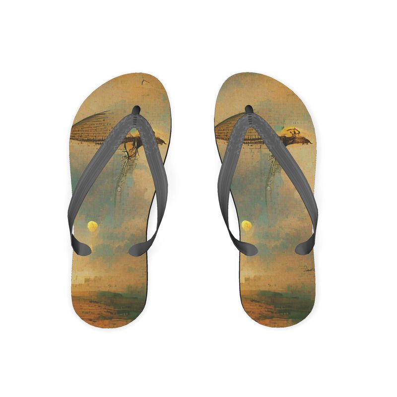 Loopy - Beige Soft Plastic Straps, Covered With Poly-Satin, Sturdy Foam Base Flip Flops