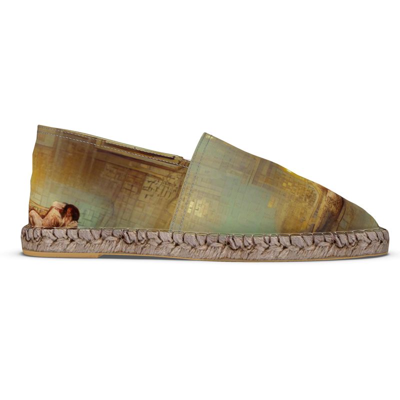 Lust - Beige Non-Slip Rubber Base Unisex Jute Woven Insole Espadrilles