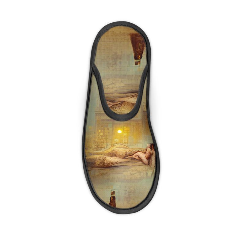 Lust - Beige Locks In Warmth, Non-slip Leatherette Sole, Water Absorbent Qualities Slippers