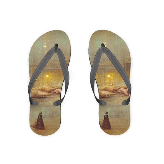 Lust - Beige Unisex Soft Plastic Straps, Covered With Poly-Satin, Sturdy Foam Base Flip Flops