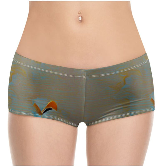 Mixed up - Green High Stretch Material, High-Quality Finish Fully Lined Hot Pants