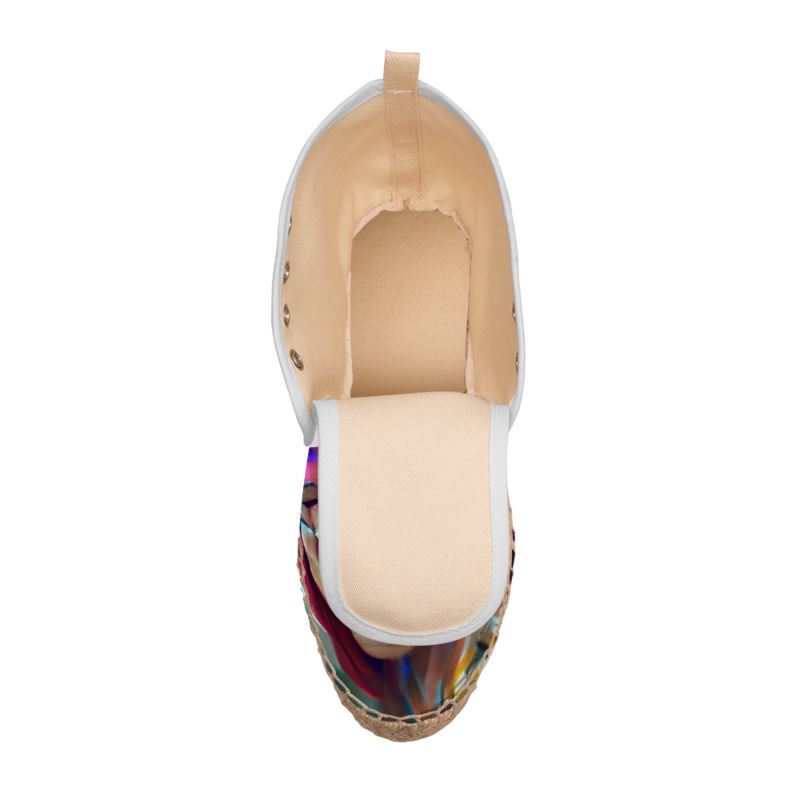 Joy - Multicoloured High Top Lace Up Espadrilles