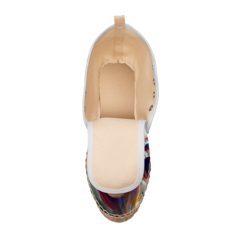 Joy - Multicoloured High Top Lace Up Espadrilles