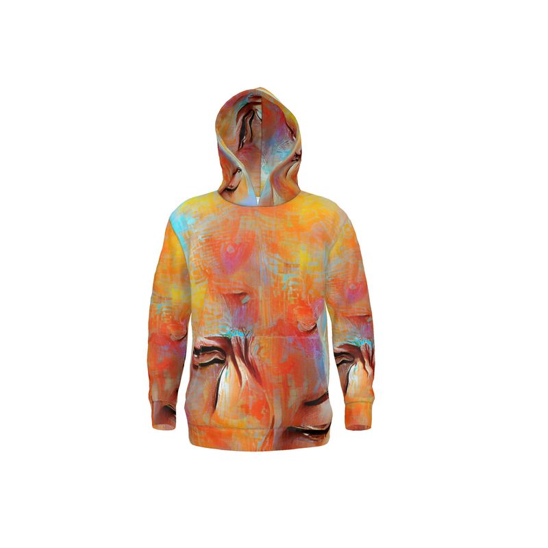 Self-Compassionate - Orange & Blue Unisex Pullover Or Zipper, Relaxed Fit, Cut & Sewn Hoodie