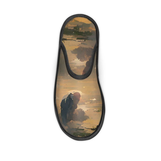 Stuck - Beige Locks In Warmth, Non-slip Leatherette Sole, Water Absorbent Qualities Slippers