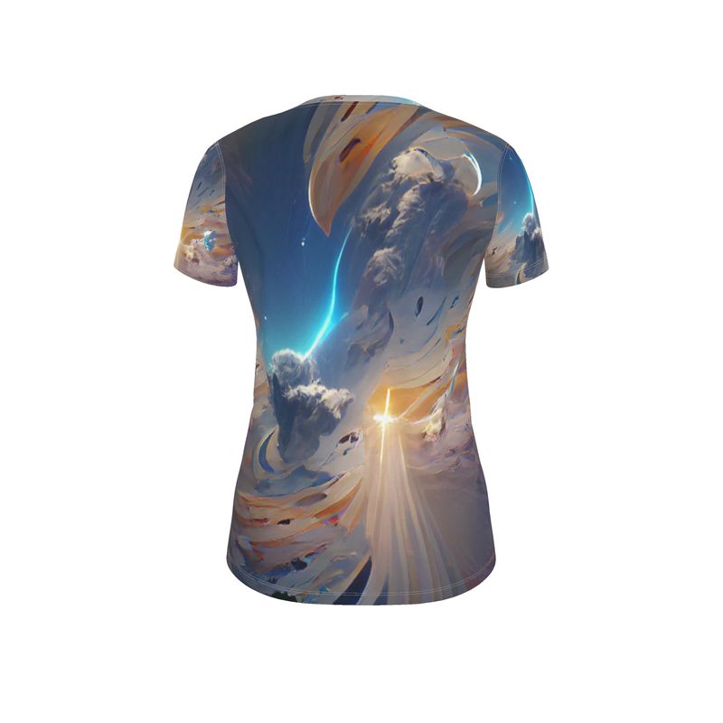 The First Day Of The Heavens - White & Grey Soft, Durable Fabric, Flattering Women's T-Shirt