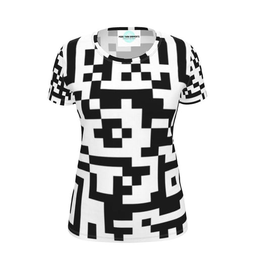 Barcode - Black & White Soft, Durable Fabric, Flattering Women's T-Shirt