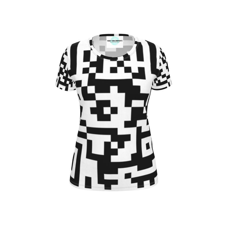 Barcode - Black & White Soft, Durable Fabric, Flattering Women's T-Shirt