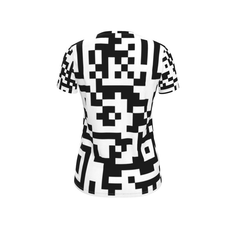 Barcode - Black & White Soft, Durable Fabric, Flattering Women's T-Shirt