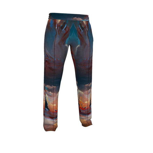 Triumphant - Sky Blue, Orange & Red Men's Tracksuit Trousers