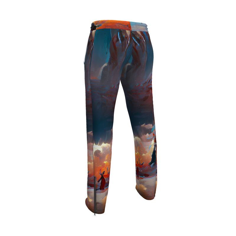 Triumphant - Sky Blue, Orange & Red Men's Tracksuit Trousers