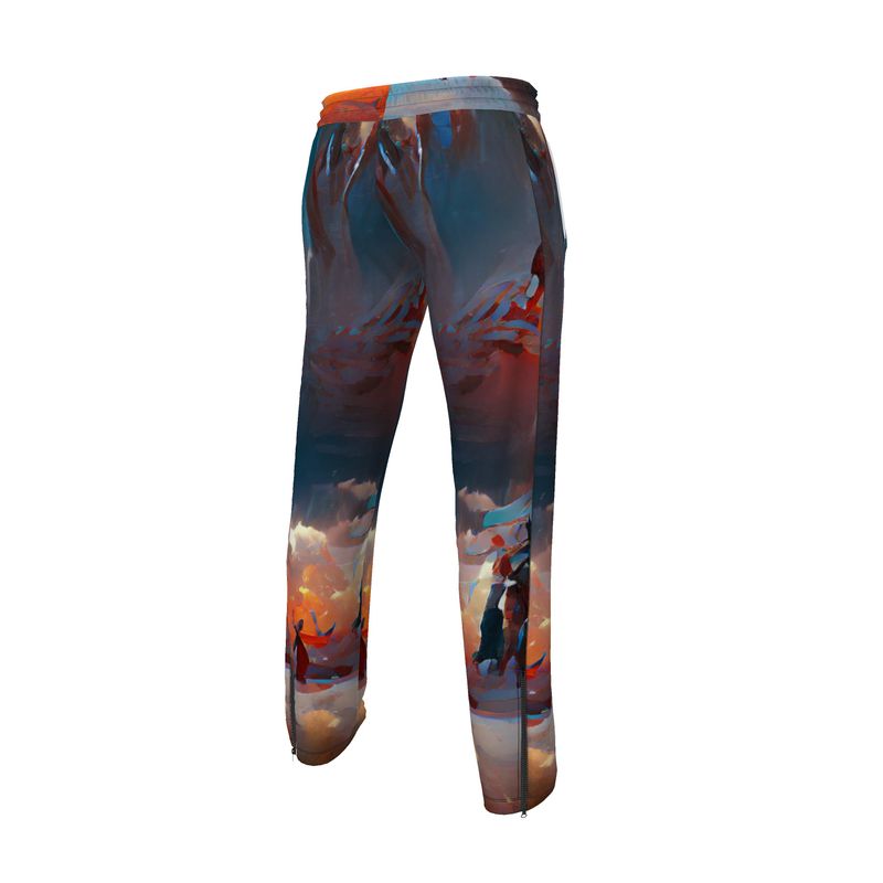 Triumphant - Sky Blue, Orange & Red Men's Tracksuit Trousers