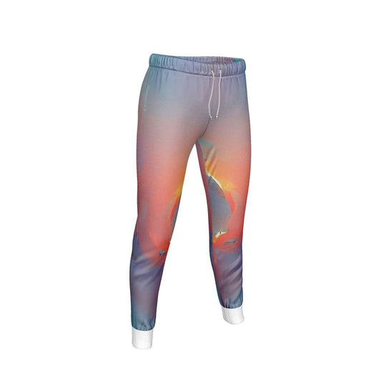 Optimistic - Blue and Orange Cuffed Tracksuit Ladies Jogging Bottoms