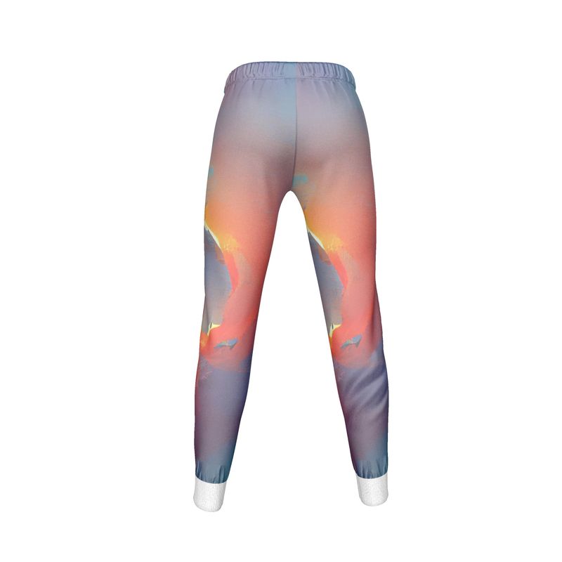 Optimistic - Blue and Orange Cuffed Tracksuit Ladies Jogging Bottoms